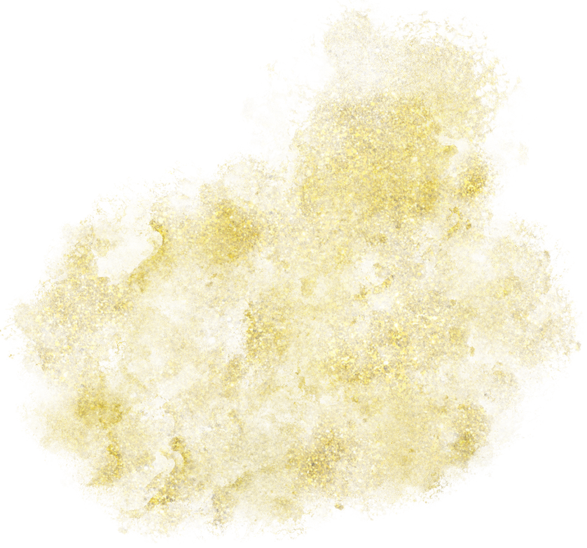 Gold Abstract Art Shape